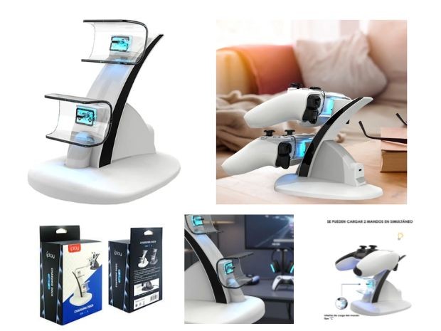 &u+ BASE CARGADORA JOYSTICK PS5 TORRE